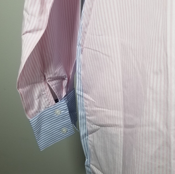 Alia Multi-Color Stripped Button Down Short Shirt Dress - Picture 3 of 8